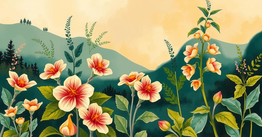 A serene and harmonious scene illustrating the enhancements in productivity and coordination, with warm fig-like colours.