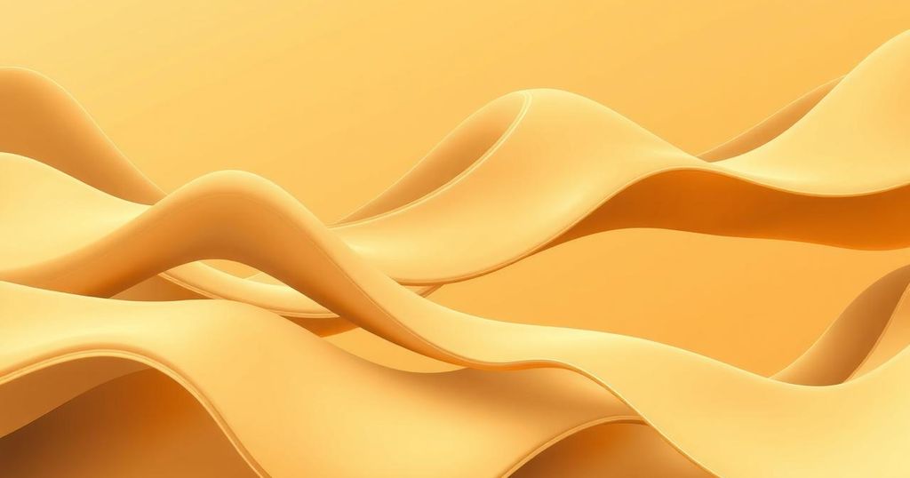 A vibrant khaki-themed abstract scene depicting promises and positivity in business and relationships.